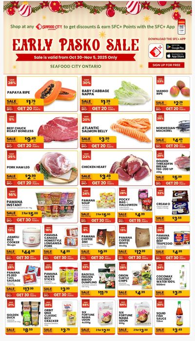 Seafood City Supermarket (ON) Flyer October 30 to November 5