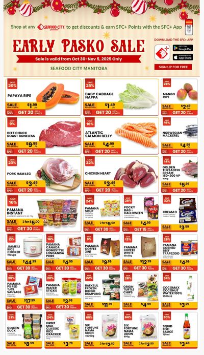 Seafood City Supermarket (MB) Flyer October 30 to November 5