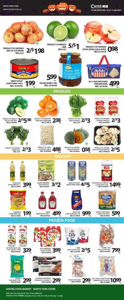 Centra Foods (North York) Flyer October 31 to November 6