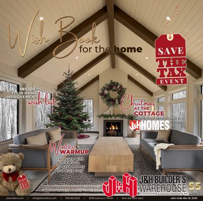 J&H Builder's Warehouse Flyer October 30 to December 18