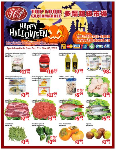 Top Food Supermarket Flyer October 31 to November 6