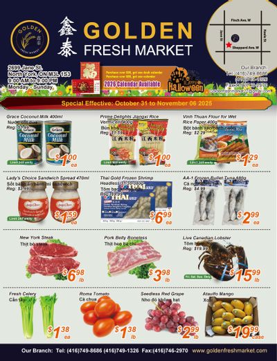 Golden Fresh Market Flyer October 31 to November 6