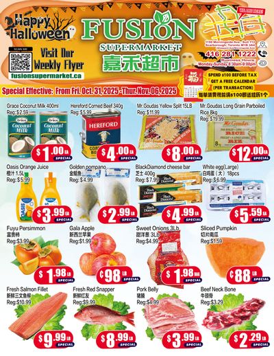 Fusion Supermarket (Scarborough) Flyer October 31 to November 6