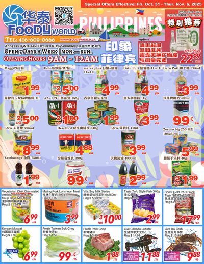 Foody World (Scarborough, ON) Flyer October 31 to November 6