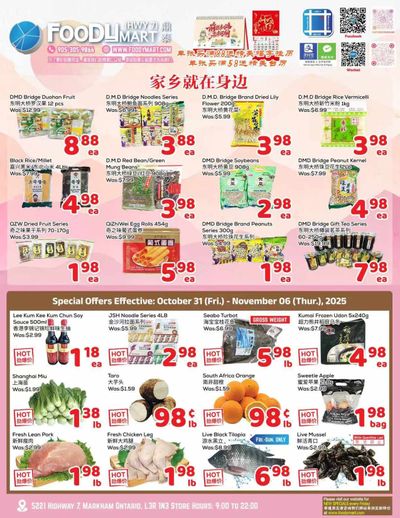 FoodyMart (HWY7) Flyer October 31 to November 6
