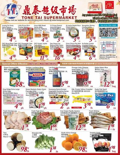 Tone Tai Supermarket Flyer October 31 to November 6