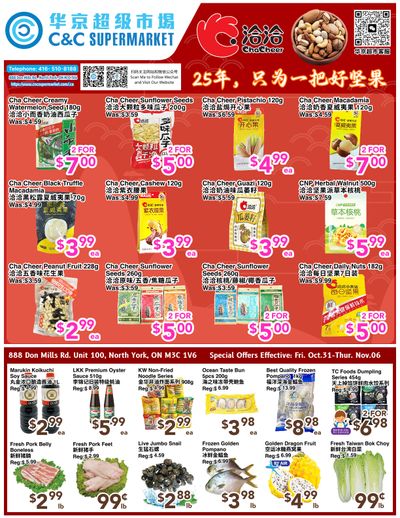 C&C Supermarket Flyer October 31 to November 6