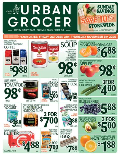 Urban Grocer Flyer October 31 to November 6