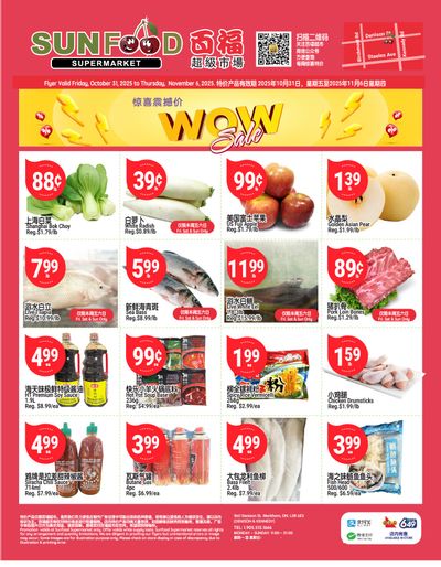 Sunfood Supermarket Flyer October 31 to November 6