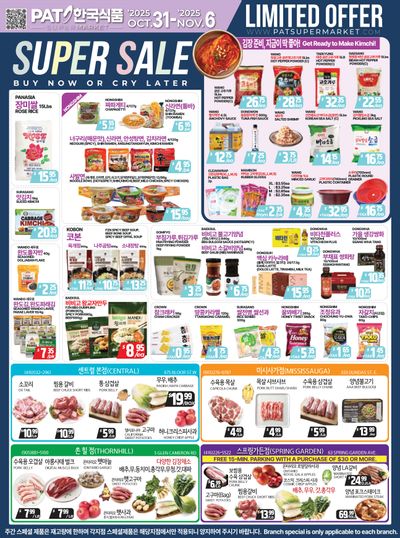 PAT Mart Flyer October 31 to November 6
