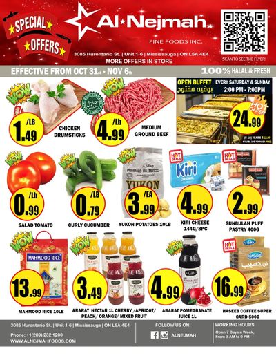 Alnejmah Fine Foods Inc. Flyer October 31 to November 6