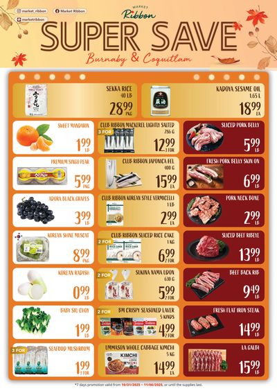 Market Ribbon Flyer October 31 to November 6