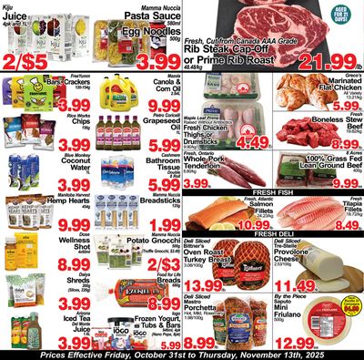 Greco's Fresh Market Flyer October 31 to November 13