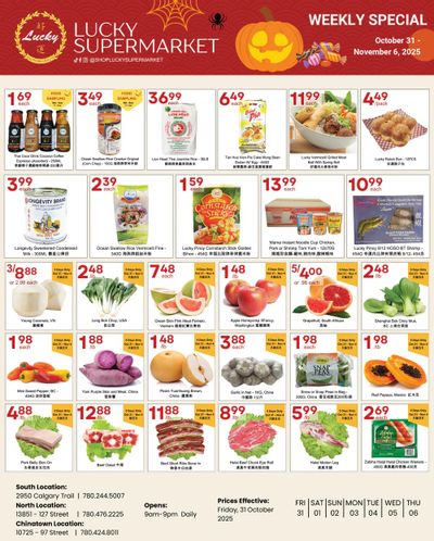 Lucky Supermarket (Edmonton) Flyer October 31 to November 6