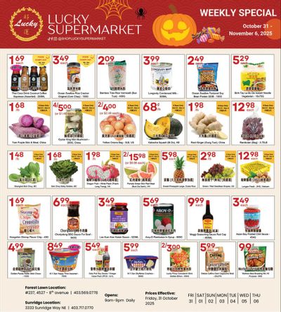 Lucky Supermarket (Calgary) Flyer October 31 to November 6