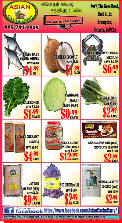 Asian Cash & Carry Flyer October 31 to November 6