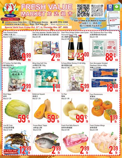 Fresh Value (Scarborough) Flyer October 31 to November 6