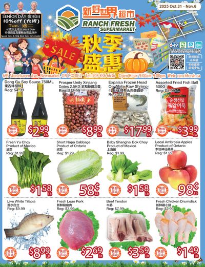 Ranch Fresh Supermarket Flyer October 31 to November 6