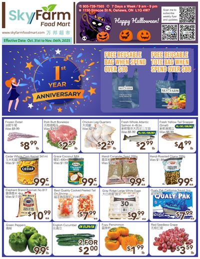 SkyFarm Food Mart Flyer October 31 to November 6