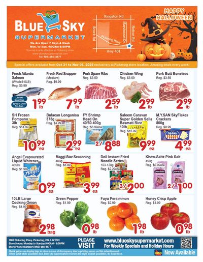 Blue Sky Supermarket (Pickering) Flyer October 31 to November 6