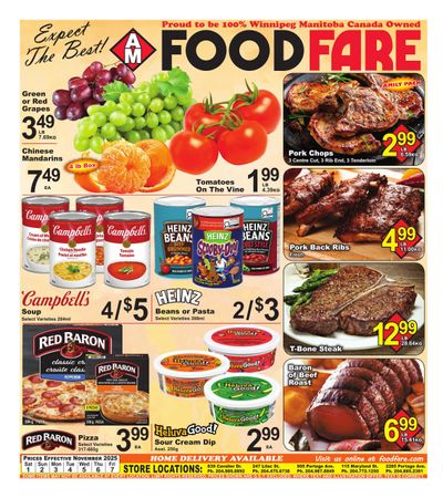 Food Fare Flyer November 1 to 7