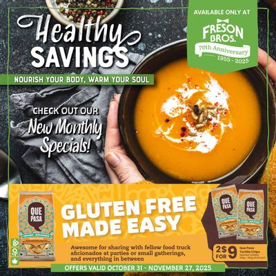 Freson Bros. Healthy Savings Flyer October 31 to November 27