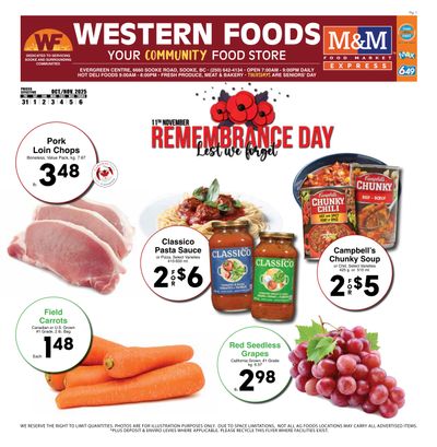 Western Foods Flyer October 31 to November 6