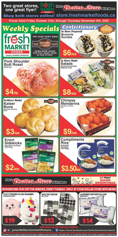 Fresh Market Foods Flyer October 31 to November 6