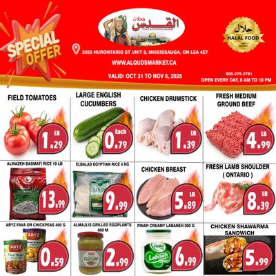 Al-Quds Supermarket Flyer October 31 to November 6