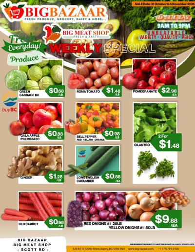 Big Bazaar Canada Flyer October 31 to November 6