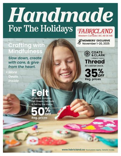Fabricland (West) Flyer November 1 to 20