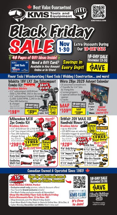 KMS Tools and Equipment Flyer November 1 to 30