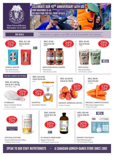 The Big Carrot Flyer November 1 to 30