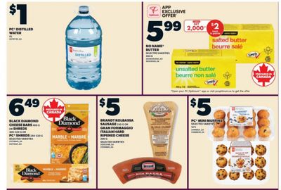 Loblaws Ontario: No Name Butter $5.99 + 2,000 PC Optimum Points