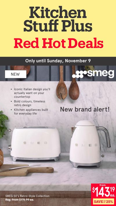 Kitchen Stuff Plus Red Hot Deals Flyer November 3 to 9