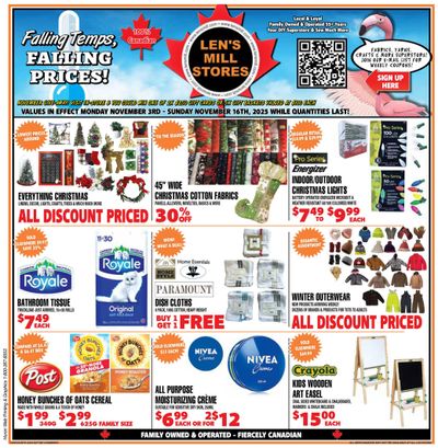 Len's Mill Stores Flyer November 3 to 16
