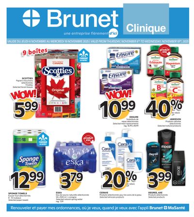 Brunet Clinique Flyer November 6 to 19