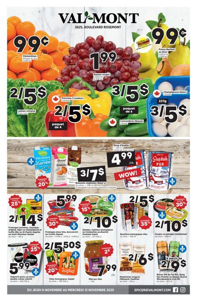 Val-Mont Flyer November 6 to 12