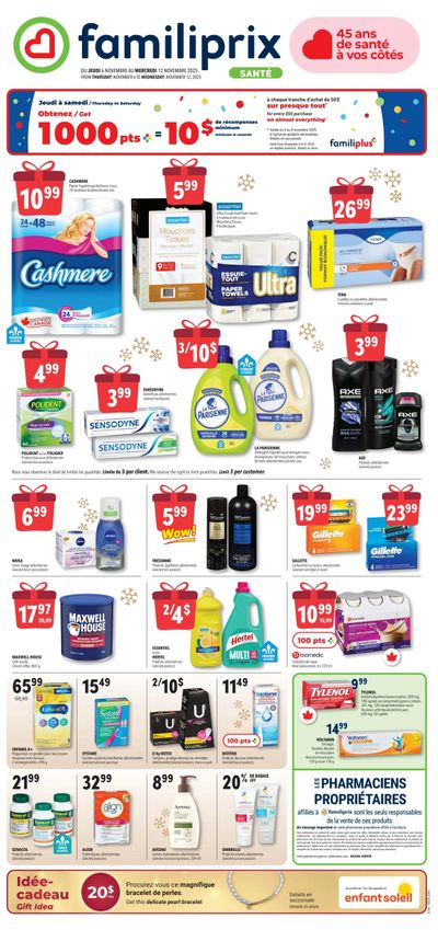 Familiprix Sante Flyer November 6 to 12