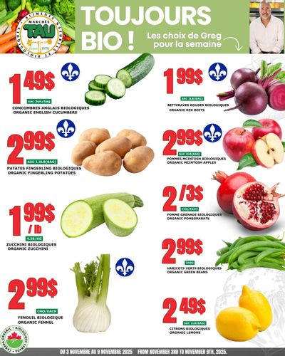 Marches Tau Produce Flyer November 3 to 9