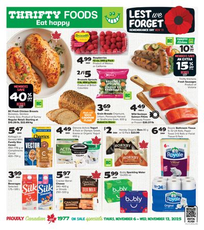 Thrifty Foods Flyer November 6 to 12
