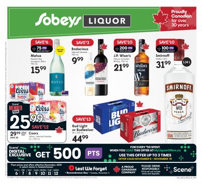 Sobeys (SK) SWCB Flyer November 6 to 12