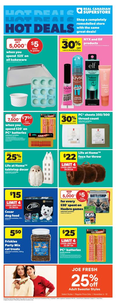 Real Canadian Superstore (West) Flyer November 6 to 12
