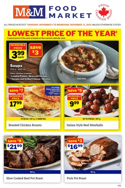 M&M Food Market (Atlantic, ON & West) Flyer November 6 to 12