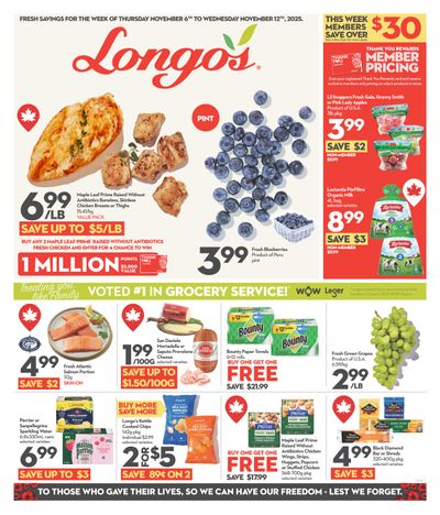 Longo's Flyer November 6 to 12