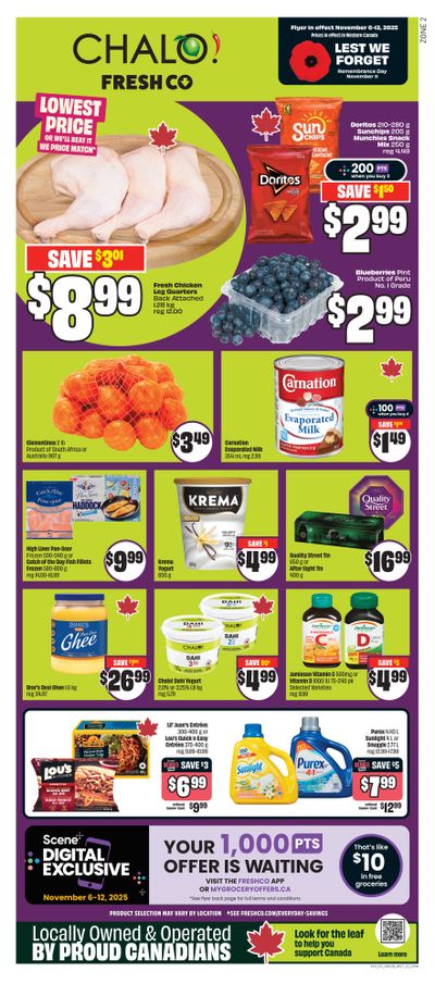 Chalo! FreshCo (West) Flyer November 6 to 12