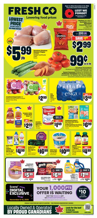 FreshCo (ON) Flyer November 6 to 12