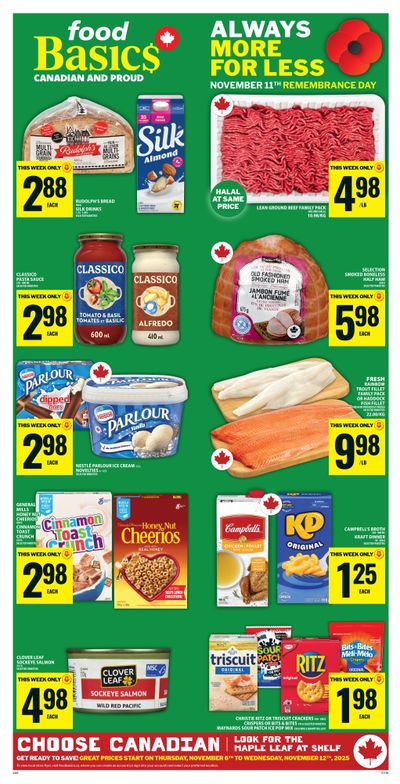 Food Basics Flyer November 6 to 12