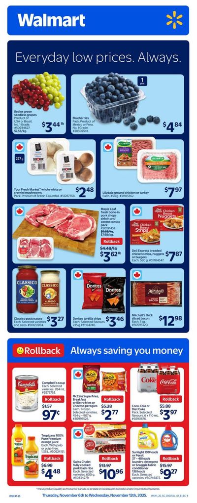 Walmart (West) Flyer November 6 to 12