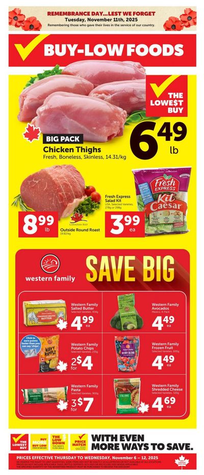 Buy-Low Foods Flyer November 6 to 12